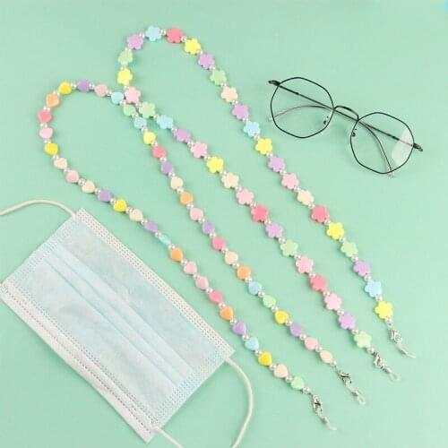 Colorful Eyeglasses Chain Anti-lost Sunglasses Spectacle Holder Anti-Drop Neck Cord Mask Chain Lanyard Eyewear Jewelry For Women