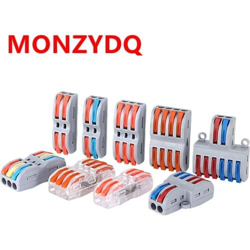 Mini Fast Wire Terminal Block Cable Connectors Universal Compact Conductor Spring Splicing Wiring Connector SPL-2/3 SPL-42/62