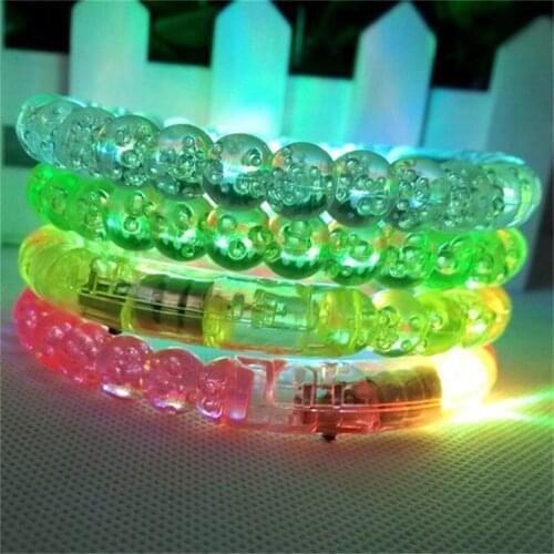 New Design Cheap Price 50pcs/lot Party Glowing Bracelet LED lights Flash Bracelet Gear Glowing Bracelet