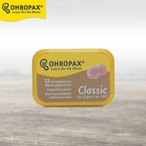 Original Ohropax Classic Wax Earplugs Comfortable Wax Ear Plugs Traval Sleeping Noise Reduction Earplugs 6pairs/box