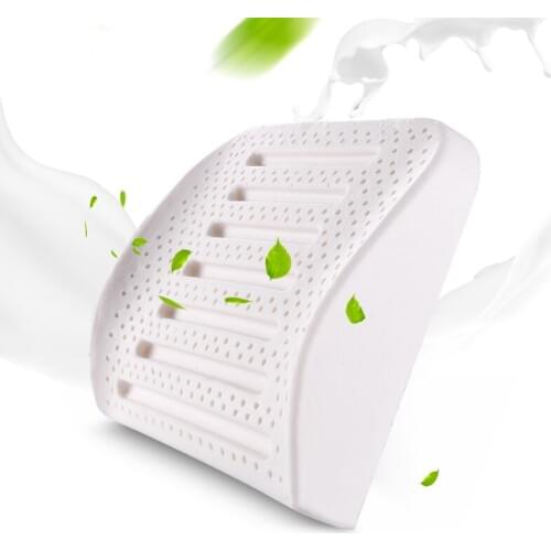 Natural Latex Seat Cushion Office Waist Back Support Cushion Soft Memory Latex Pillow For Chairs Car Home Relieve Pain