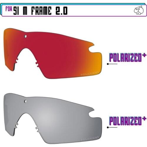 EZReplace Polarized Replacement Lenses for - Oakley Si M Frame 2.0 Sunglasses - Sir P Plus-RedP Plus