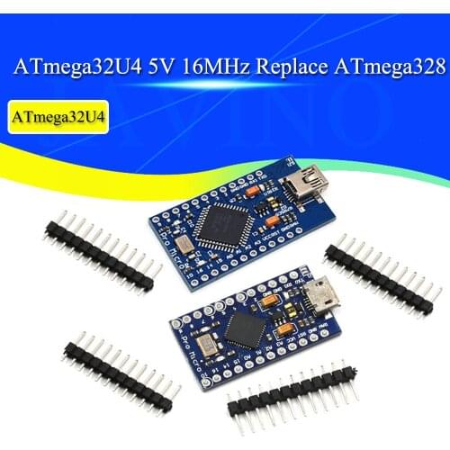 Pro Micro ATmega32U4 5V 16MHz Replace ATmega328 For arduino ATMega 32U4 Pro Mini With 2 Row Pin Header