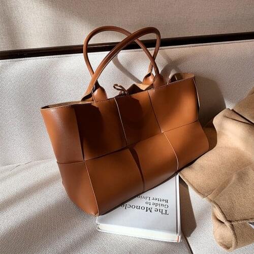 Luxury Design Large Capacity Casual Totes Weave Women Shoulder Bag 2021 New Sac A Main Big Handbags Purse Female High Quality