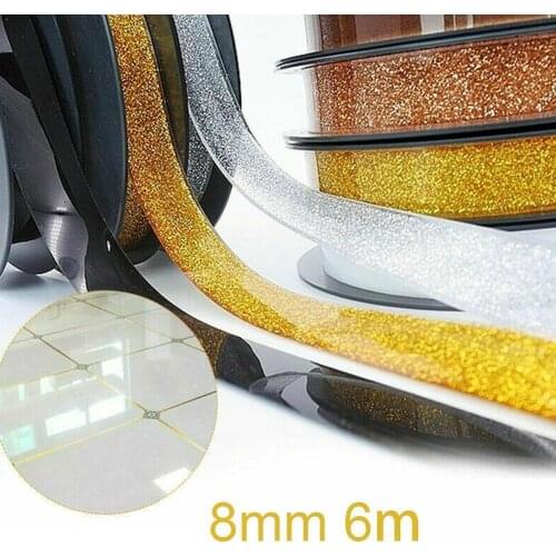6M DIY Self-adhesive Ceramic Tile Tape Mildewproof Side Corner Decorative Edges Stickers Strip N8Q0