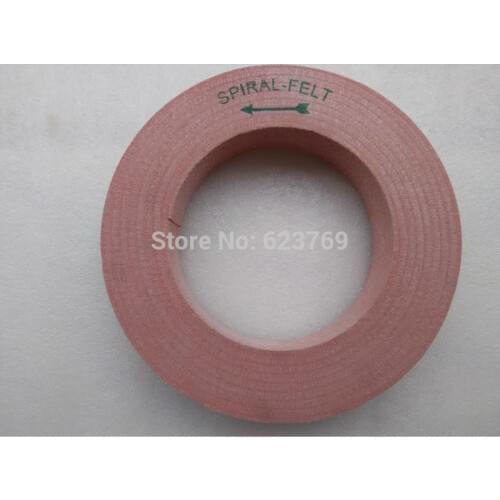 RZZ 185x35x115mm Spiral Felt Disc Wool Polish Wheel Replacement of Glass Beveler Machine