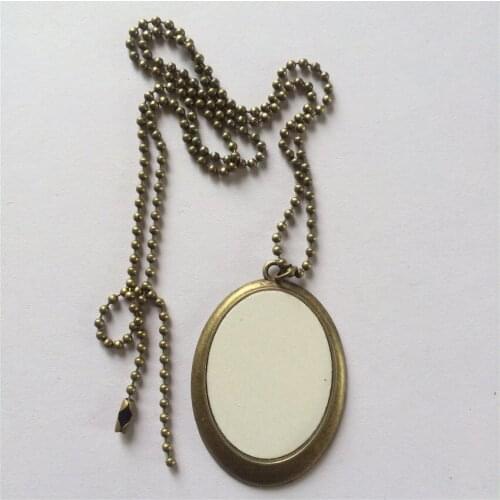 Sublimation blank necklaces pendants for women men retro vintage dragon necklace pendant heat transfer materials A00168