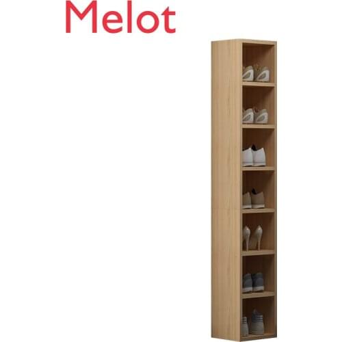 Corner Shoe Cabinet Narrow High Vertical Gap Shoe Rack 2 M Long Ultra Narrow High Single Row Heightened