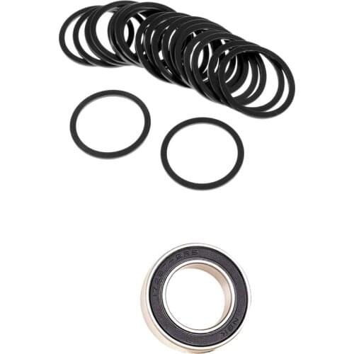 20Pcs Bikes Flywheel Washer Bottom Bracket Center Axis 2Mm & 1X Bicycle Hub Bearing Palin NBK 17287-2RS