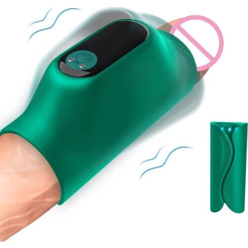 Penis Vibrator Vibrating Male Masturbator Adjustable Wings Hands-Free 9 Vibration Glans Ejaculation Cock Ring Adult Sex Toys