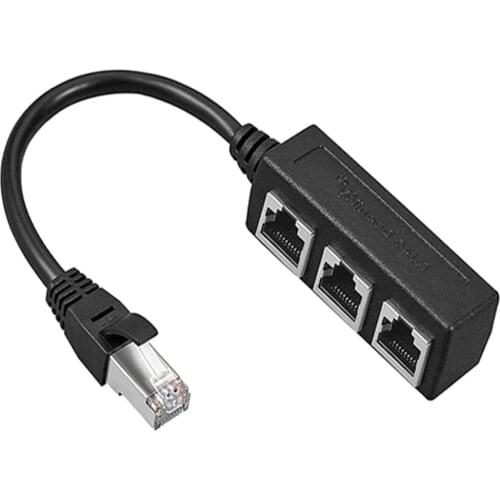 1 Male to 4 3 2 Female 1x2 1x3 1x4 Way RJ45 LAN Connector Ethernet Network Splitter Adapter Networking Extension Cable