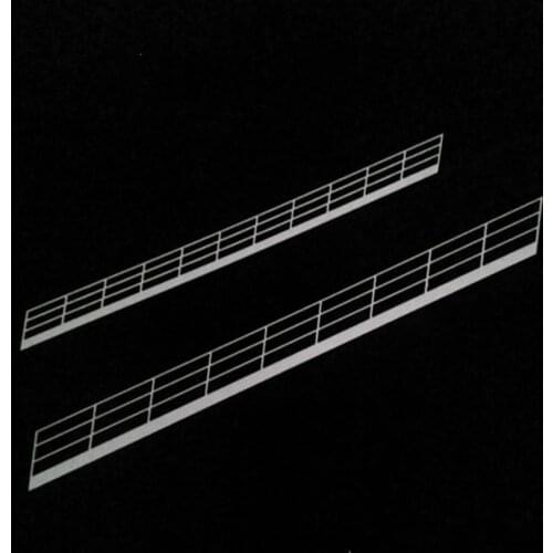 10pcs White stair railing model building model stair railing scene model diagonal guardrail for ho train layout