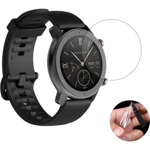 3pcs Soft Clear Protective Film Guard For AMAZFIT GTR 42mm 47mm Sport Watch Smartwatch Full Screen Protector Cover (Not Glass)