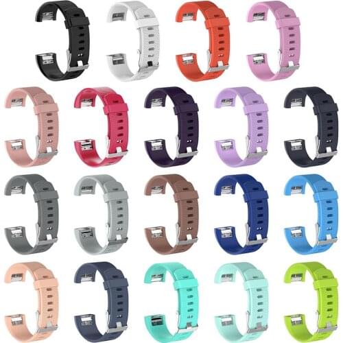 ALLOYSEED Soft Silicone Color Smart Watch Bracelet Band For Fitbit Charge 2 Replacement Wristband Watch Strap For Fitbit Charge2