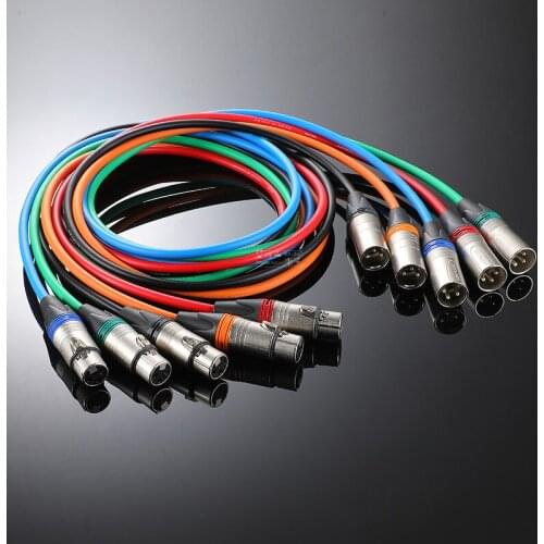 1Pcs CANARE microphone 3-pin female to male XLR balanced audio cable NEUTRIK Cannon plug performance