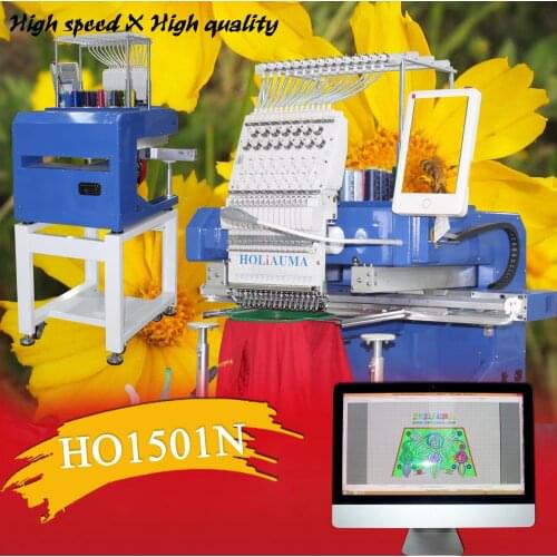 Automatic 15 needdles single head computer hat large area embroidery machine for home use