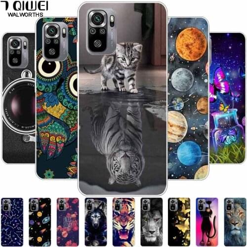 Phone Case For Xiaomi Redmi Note 10 Case 6.43'' Silicone Soft Lion TPU Back Cover for Redmi Note 10 5G Case 6.5'' Note10 2021
