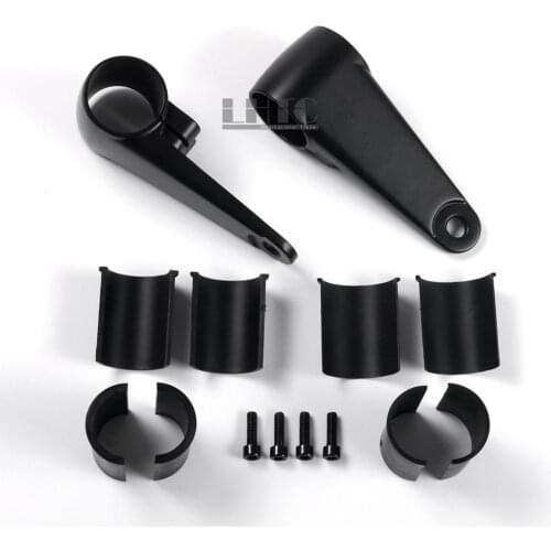 Black Aluminum Motorcycle 35-41mm Head Light Front Fork Mount Bracket Holder