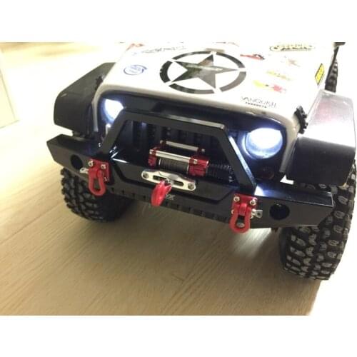 RC Parts Climbing car alloy Bumper Beam Electric Winch For 1/10 D90 D110 Axial SCX10