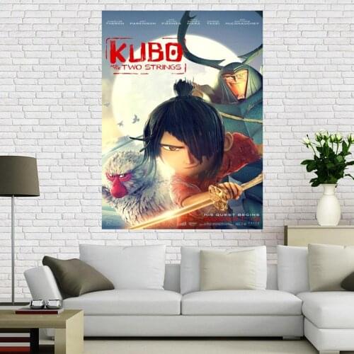 Custom canvas poster Kubo and the Two Strings Art painting Big Size poster cloth fabric wall poster print Silk Fabric Print