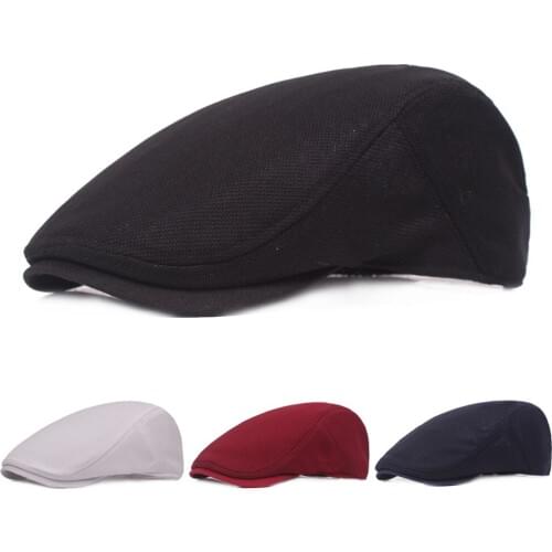Men Women Classic Mesh Driving Golf Cap Adjustable Hollow Newsboy Beret Hat NEW HATCS0311
