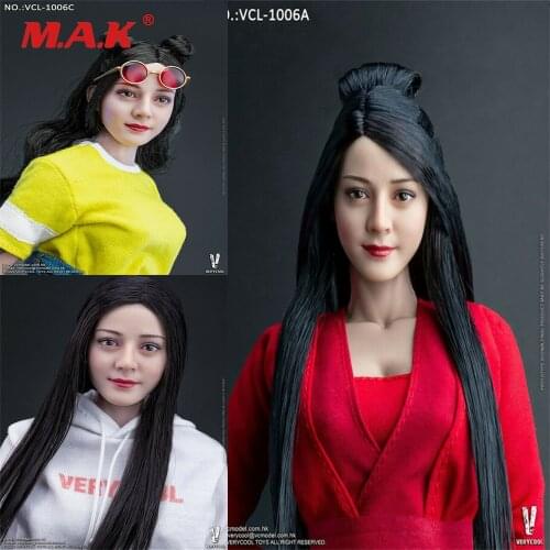 Collectible VERYCOOL VCL-1006 1/6th Asian Beauty Hair Head Carving Fit 12'' TBL Action Figure Body