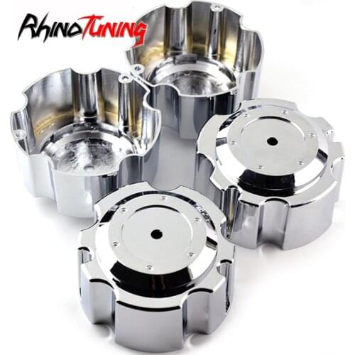 4pcs 139mm Wheel Center Caps Hub for Car Rims Chrome Silver Dust-Proof Cover Auto Styling