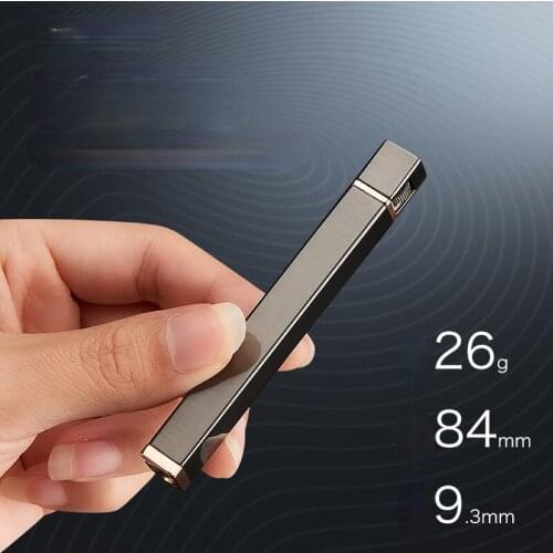Mini Square Long Grinding Wheel Open Flame Lighter Metal Simple Creative Lady Gadgets Lighter Briquets Et Accessoires Fumeurs