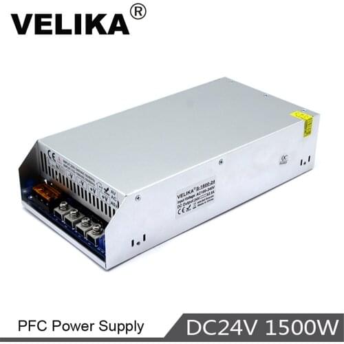 Regulator DC24V Power Supply Switching 62.5A 1500W Driver Transformer 110V 220V AC To DC 24V SMPS Module for LED CNC Print Motor
