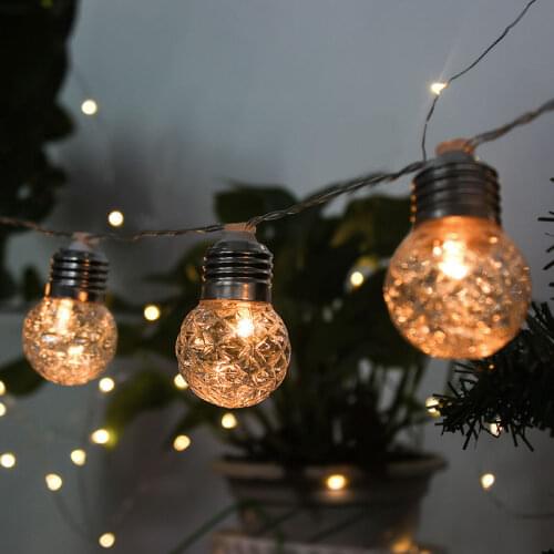 New 20 Lights LED Solar/USB/Battery Light String Pineapple Ball Shape Wedding Decoration Decorative Light String Festival Garden