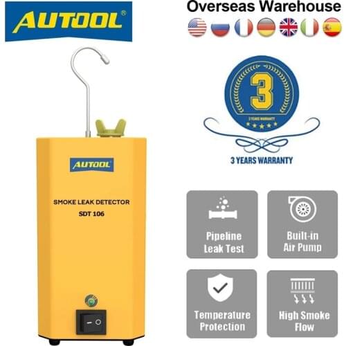 Original AUTOOL SDT106 Car Smoke Generator Smoke Machine Automotive Pipeline Leak Locator Leak Detector Diagnostic Tool