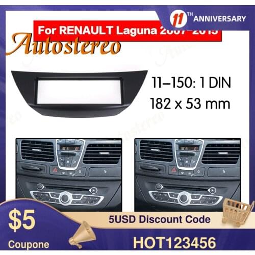 Car Fascia Dash Kit Panel Frame for 2007+ RENAULT LAGUNA In Dash Mount Kit car stereo installation CD Trim Panel