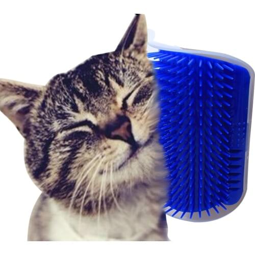 YVYOO Pet Cat Hair Removal Brush Comb for Dogs Cats Hair Shedding Trimming Cat Massage Device with catnip A08