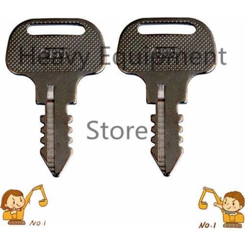 2PCS 18510-63720 18510-63620 Ignition Start Starter Keys for Kubota M Series Tractors 393
