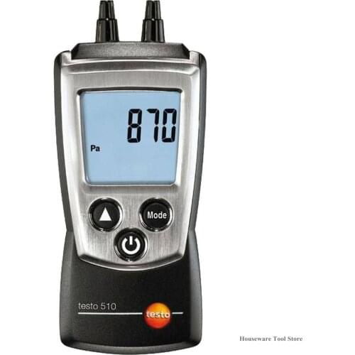 Testo 510 Linear Air Pressure Gauge 0-100 hPa (0563 0510/0560 0510) Digital Differential Pressure Gauge Measuring Tools 500mbar