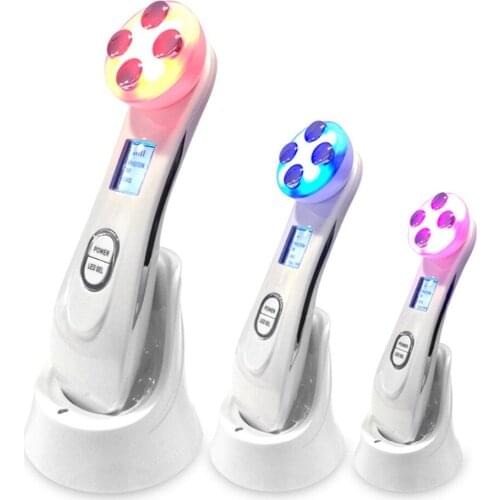 USB RF Radio Frequency Facial Lifting Device With Ultrasonic LED Photon Skin Rejuvenation Anti Aging Beauty EMS Machine