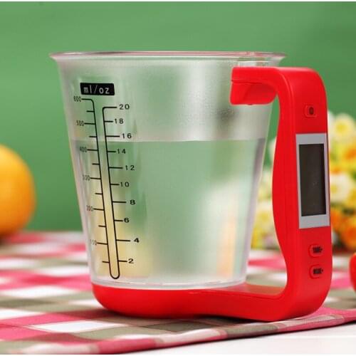 Measuring Cup Scale with LCD Display Kitchen Jug Digital Food Liquid Measure Containers Tools