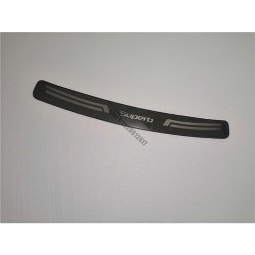 Stainless steel car Rogue Steel Rear Bumper Protector Sill Trunk Guard Cover Trim For 2016-2019 Skoda superb Car Styling