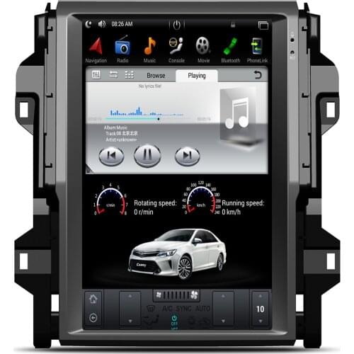 12.1" Tesla Type Android 9.0 7 Fit TOYOTA Fortuner / Hilux Revo 2016 2017 2018 2019 AUTO A/C Car DVD Player Navigation GPS Radio