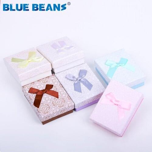 2020 Box Black Jewelry Necklace Earrings Ring Packaging Hot Sell Paper Gift Jewellery Organizer Sponge Boxes Gift Bangles Bow CC