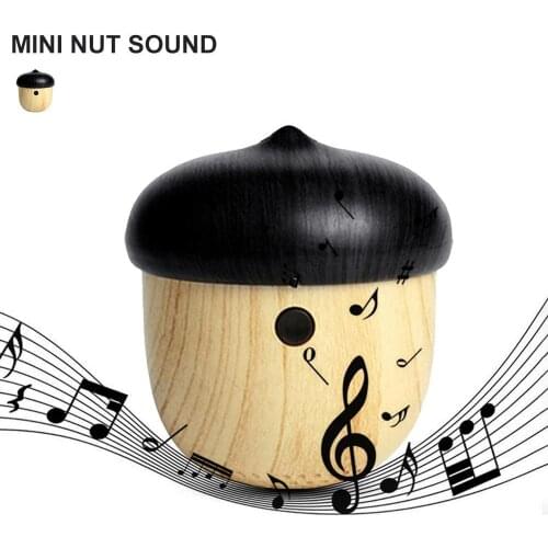 Nut Bluetooth Speaker Mini Wireless Small Sound Imitation Wood Grain Outdoor Portable Mobile Phone Bluetooth Speaker