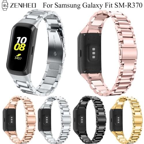 Stainless Steel Bracelet Strap For Samsung Galaxy Fit SM-R370 Smart Watch Band Wristband