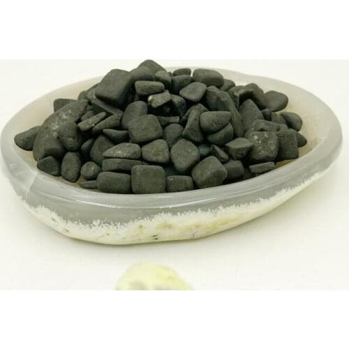 Wholesale 100Grams Tumbled Shungite Stone Beads,Unpolished Shungite Chip Healing Stone Used For Meditation and Energy Balace