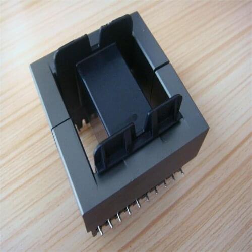 EE55B 20pin E transformer ferrite core isolator ferrite with 10+10pin bobbin ferrite chokes noise filter MnZn PC40,2sets /lot