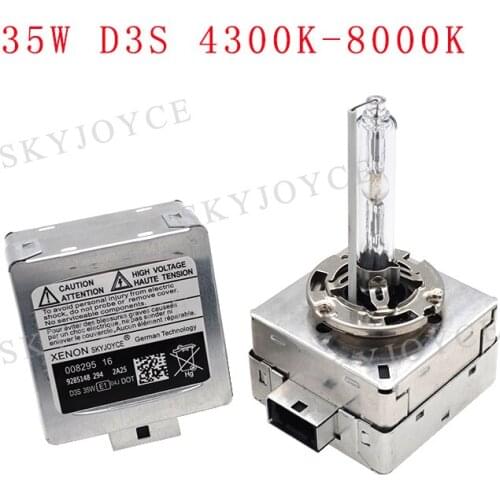 SKYJOYCE Original 12V 35W D1S hid XenonBulb 4300K 5000K hid D1S 6000K 8000K D3S HID Bulb 35W 5500K D2S D4S Metal Base HID Bulb