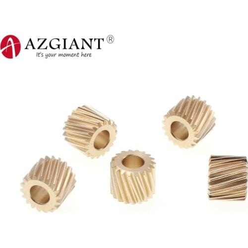 AZGIANT 5pcs 18T 10.5*9mm Brass Parking Brake Actuator Gear for Handbrake Module Motor for BMW X5 E70 X6 E71 E72 Accessories