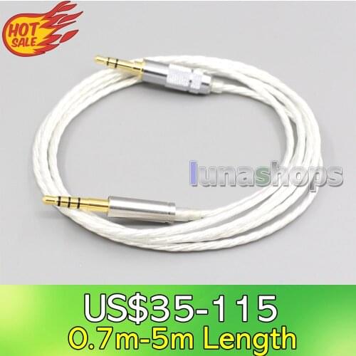 LN006610 Hi-Res Silver Plated 7N OCC Earphone Cable For Plantronics BackBeat Sense 505 Oppo PM-3