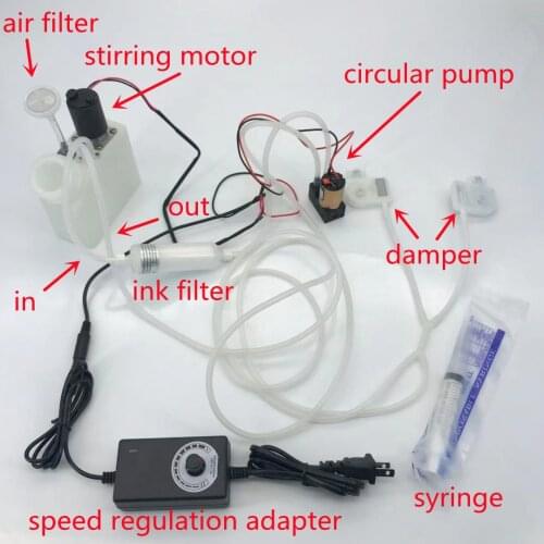 New design External Circulation Box White Ink Circulation System Device Stirring Pump for DTF Printer l1800 l805 1390 motor tank
