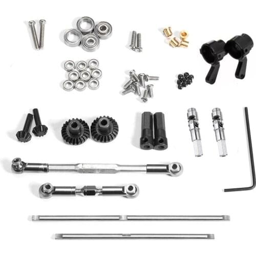 Upgrade Metal Gear Front Rear Bridge Axle DIY OP Parts Kit For 1/12 MN MN45 MN99s D90 D91 RC Car Repair Tool parts