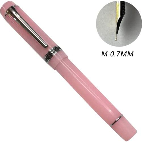 Kaigelu 316 Celluloid Fountain Pen pink Beautiful Iridium EF/F/M Nib Pen Silver Clip Writing Office Business Ink Pen Gift pens